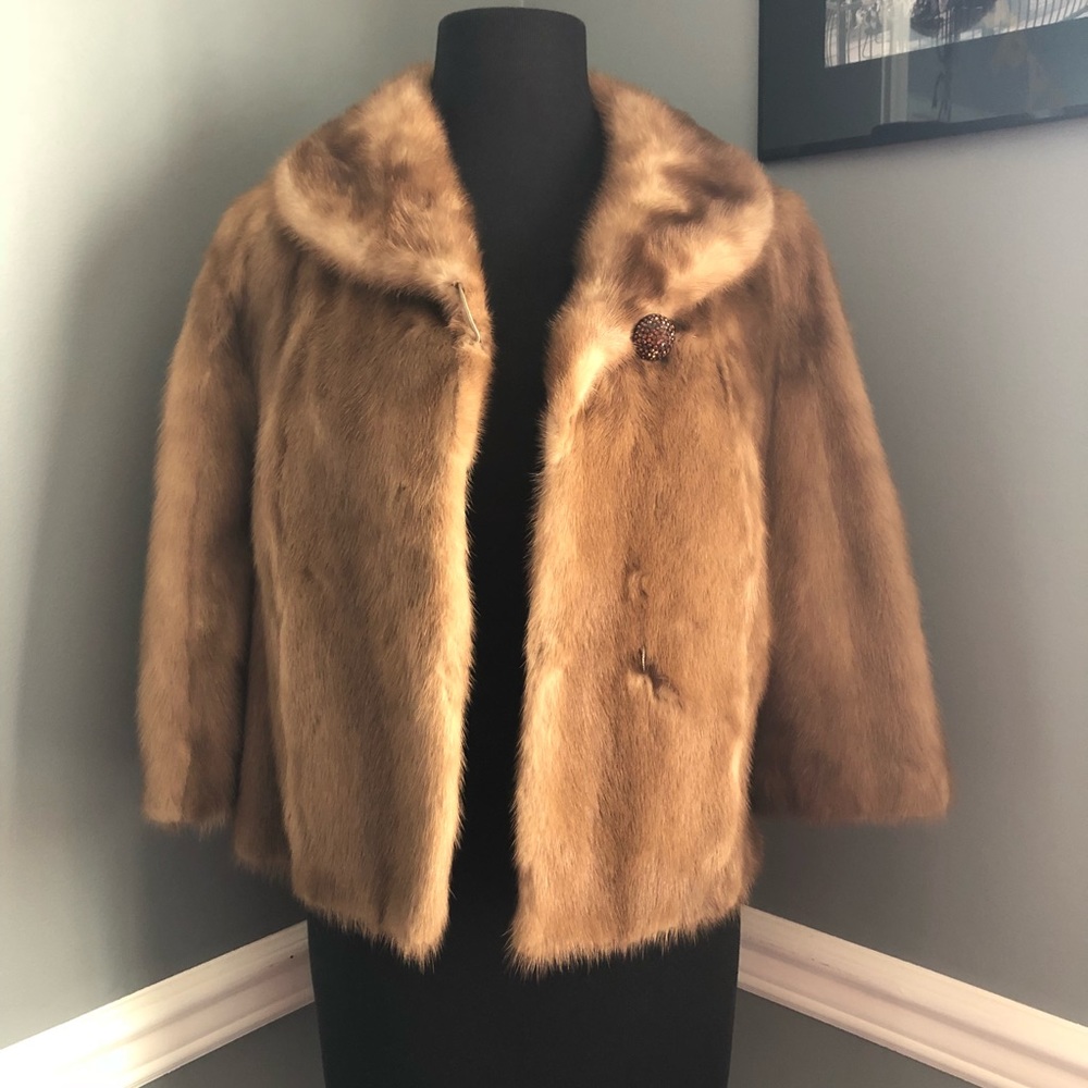 Vintage! Autumn Haze Mink Fur Jacket - Picture 5 of 10